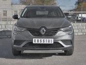 Защита переднего бампера d75х42 дуга для автомобиля Renault Arkana арт. RARZ-003315, Slitkoff