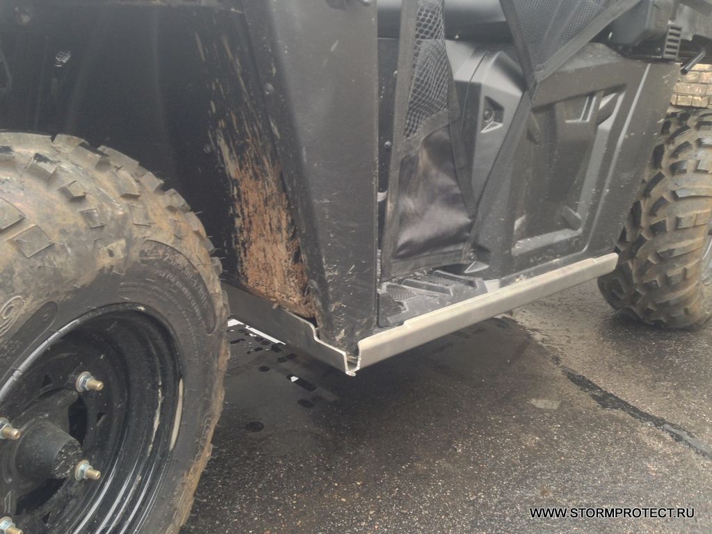Защита днища для POLARIS Ranger 570 (Mid Size) 2014-19, алюминий 4 мм, STORM, арт. 2955