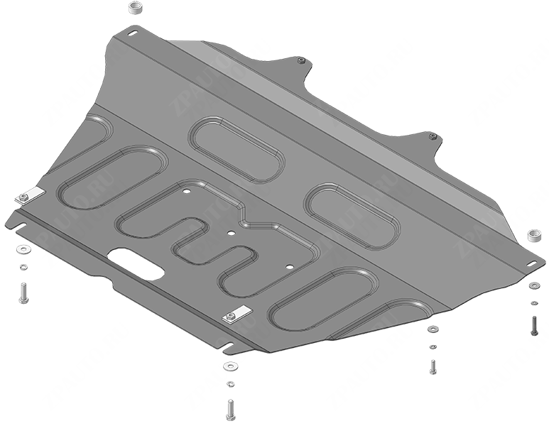 Защита стальная Мотодор (Двигатель, Коробка переключения передач), 2 мм,  Lada Iskra Cross  2025- арт. 72105