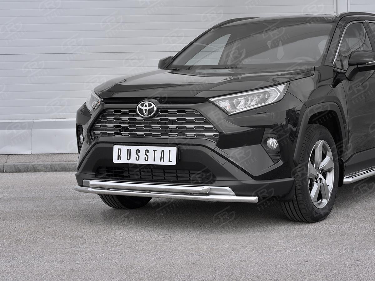 TOYOTA RAV4 2019-  Защита переднего бампера d42 секции-d42 дуга TR4Z-003360, Slitkoff