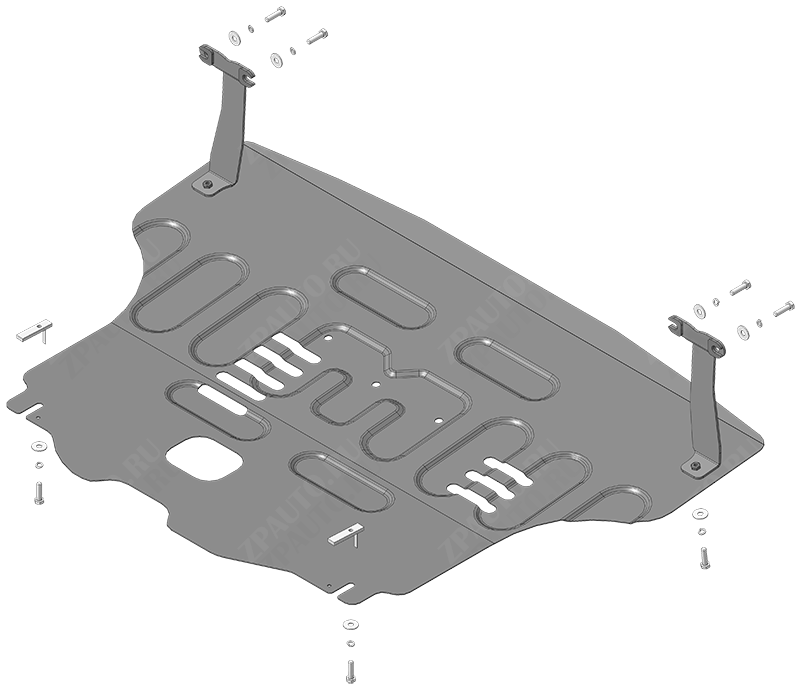 Ковер багажный модельный высокий борт для Mitsubishi Pajero IV 1999-2006, Элерон 71007