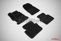 Ковры салонные 3D черные для Honda Civic IX (sedan) 2012-, Seintex 85423