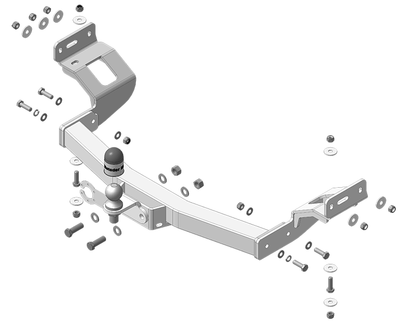 Фаркоп для Mitsubishi Pajero Sport III 2021-, тип шара FE, арт. 91313-FE