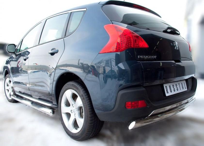 Пороги труба d57 вариант 3 для Peugeot 3008, Slitkoff P38T-0004223