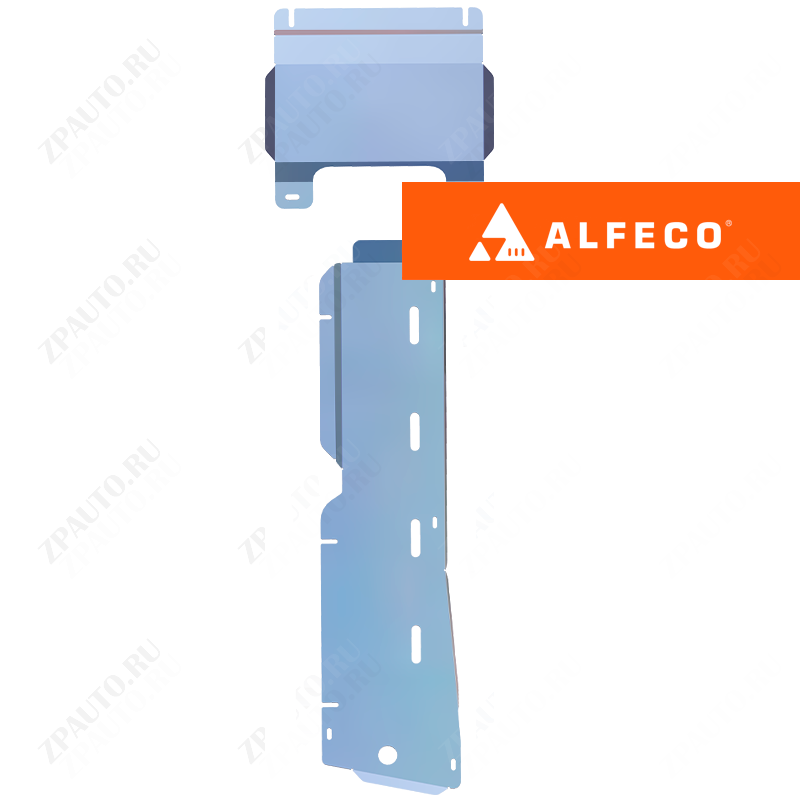 Защита  топливопровода и датчика кислорода (2 части) Toyota Yaris 2019-2023 V-1,5 CVT AWD , ALFeco, алюминий 4мм, арт. ALF24137al