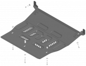 Защита стальная Мотодор (Двигатель, Коробка переключения передач), 2 мм,  Volkswagen Teramont X  2023- арт. 72710