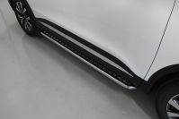 Пороги с площадкой 42,4 мм Chery Tiggo 7 PRO MAX 4WD 2025 арт. CHERTIG7PM25-09