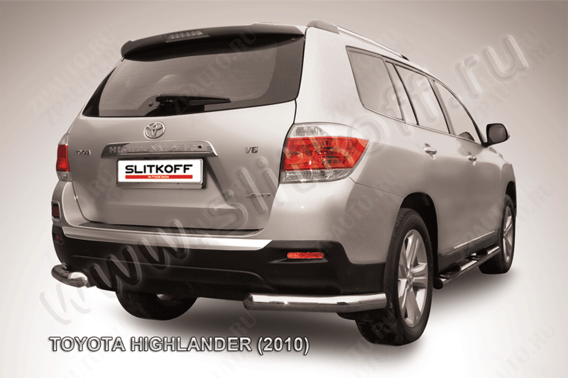 Уголки d76 Toyota Highlander (2010-2013) , Slitkoff, арт. THI014