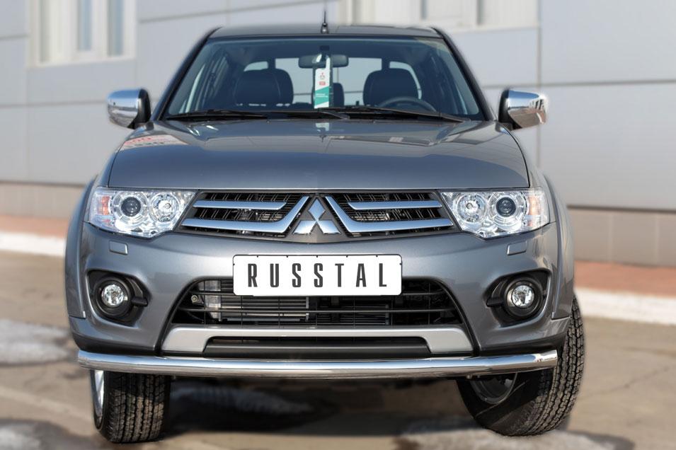 Защита переднего бампера d57 для Mitsubishi L200 2014, Slitkoff MLZ-002034