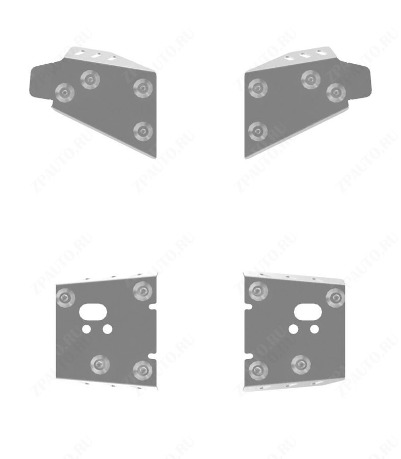 Защита рычагов для POLARIS RZR 800 2008-14, алюминий 4 мм, STORM, арт. 1719