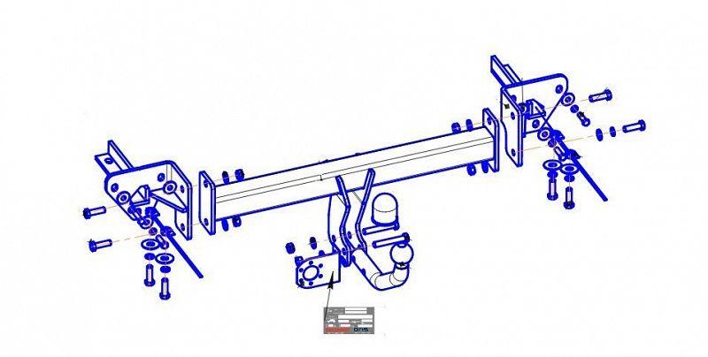 Фаркоп для SUBARU Forester V тип шара A, Bosal-Oris арт. 6314-A