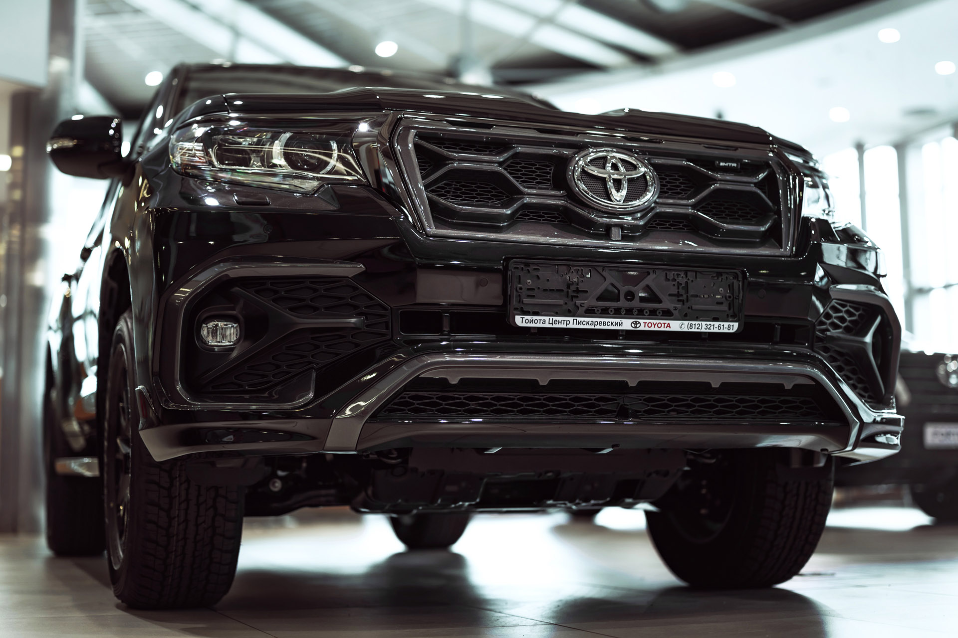 Облицовка переднего бампера в сборе для Toyota Land Cruiser Prado 2017-2025, MTR, арт. MTR-J150-180272