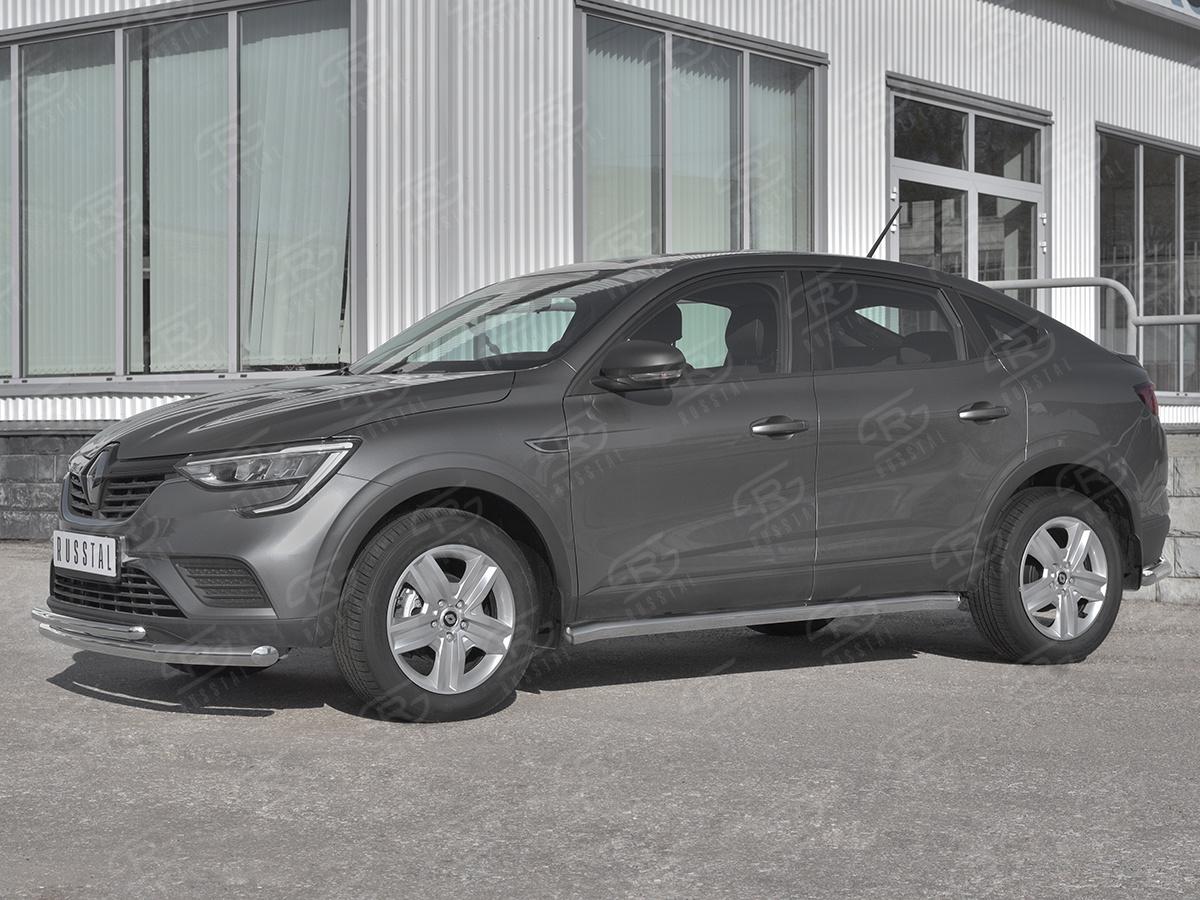 Пороги труба d57 (вариант 3) для автомобиля Renault Arkana арт. RART-0033193, Slitkoff