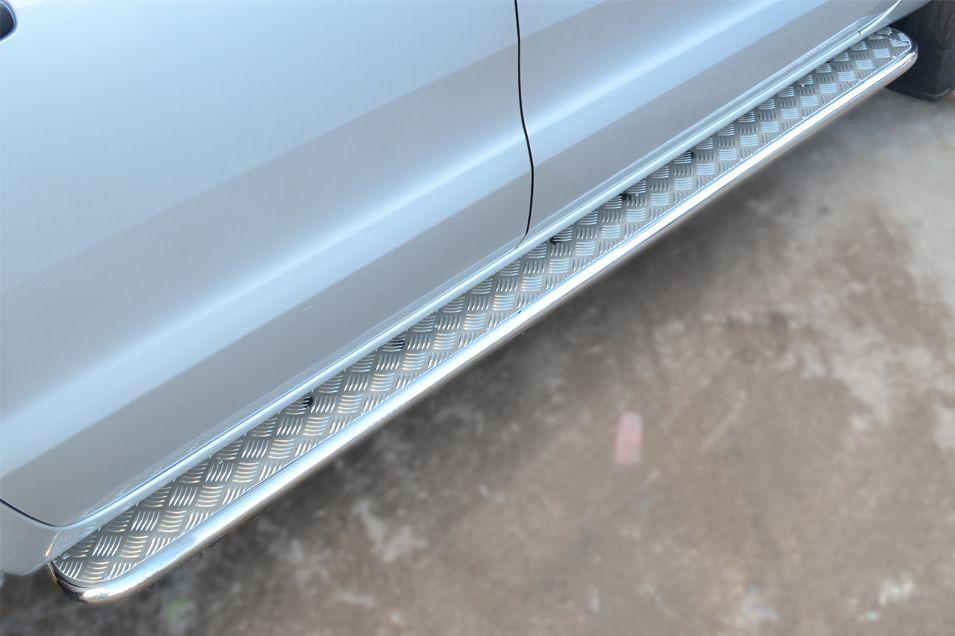 Пороги труба d42 с листом для Ford Ranger 2012, Slitkoff FRL-001300