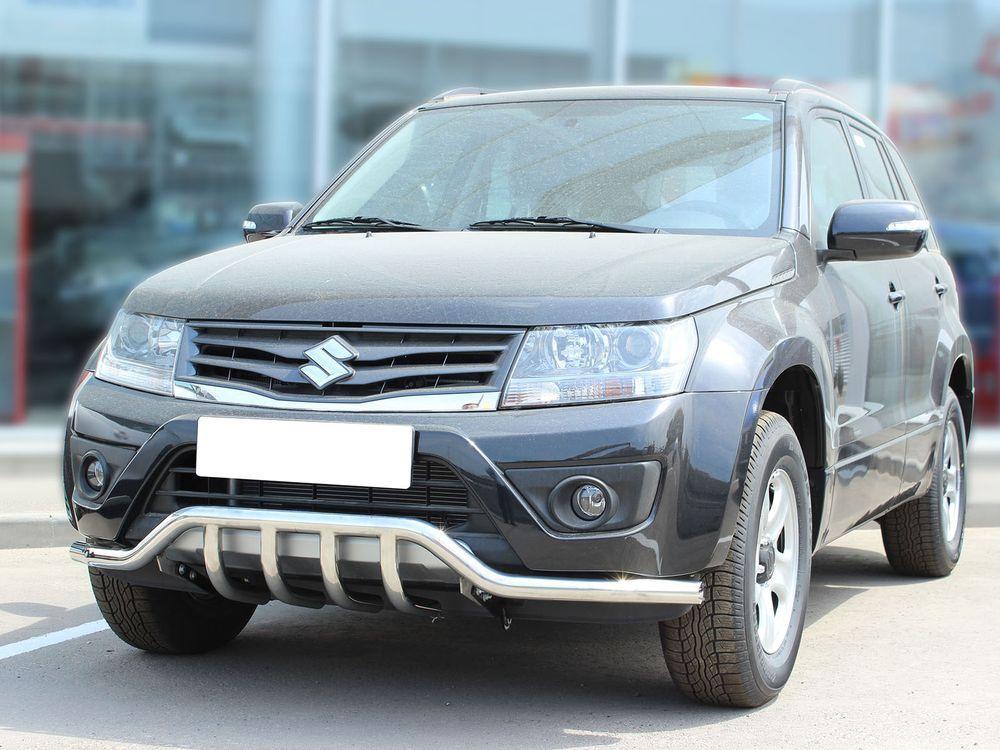 Дуга передняя Сити Гард d-53 c защитой картера d-43 для Suzuki grand-vitara-5d-2012, Технотек GVN13_6