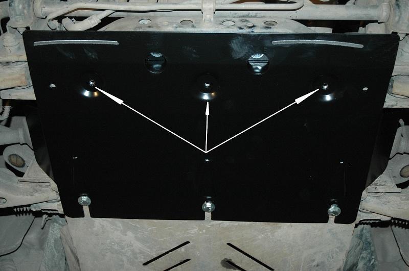 Защита картера для KIA Sorento усиленная 2006 - 2009, V-2,5; 3,3, Sheriff, сталь 2,5 мм, арт. 11.1706