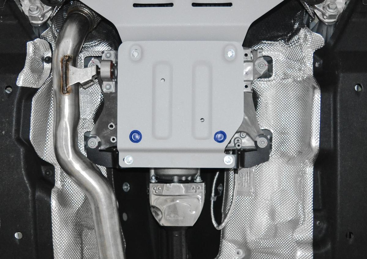 Защита РК Rival для Volkswagen Touareg III (вкл. пакеты "Движение по бездорожью" и "Подвеска Pro") 2018-н.в., штампованная, алюминий 3 мм, с крепежом, 333.5865.1