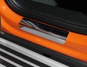 Накладки на задние пороги (лист зеркальный) 2шт для автомобиля Audi Q3 2019- TCC Тюнинг арт. AUDIQ319-08