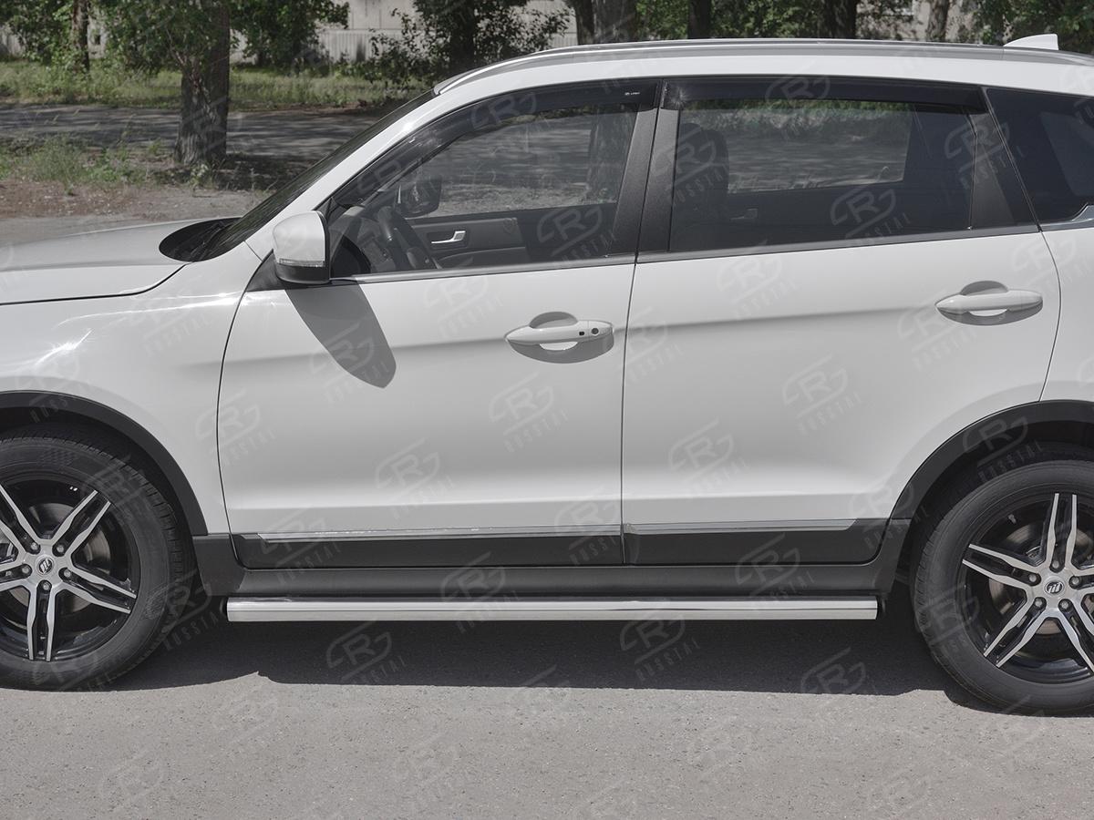 LIFAN X70 2018- Пороги труба d57 (вариант 2) LF7T-0032872