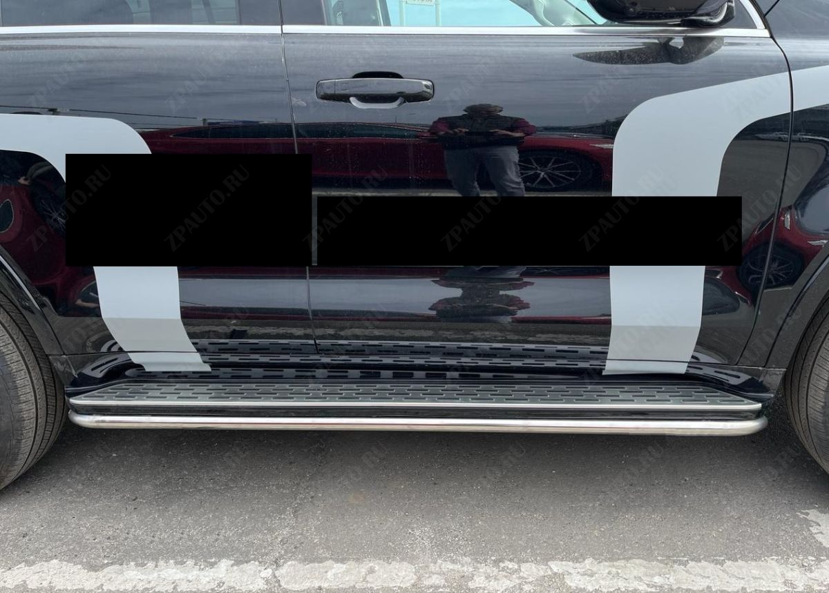 Защита штатного порога труба для автомобиля Tank 500 (2023-) арт. TANK500.23.32