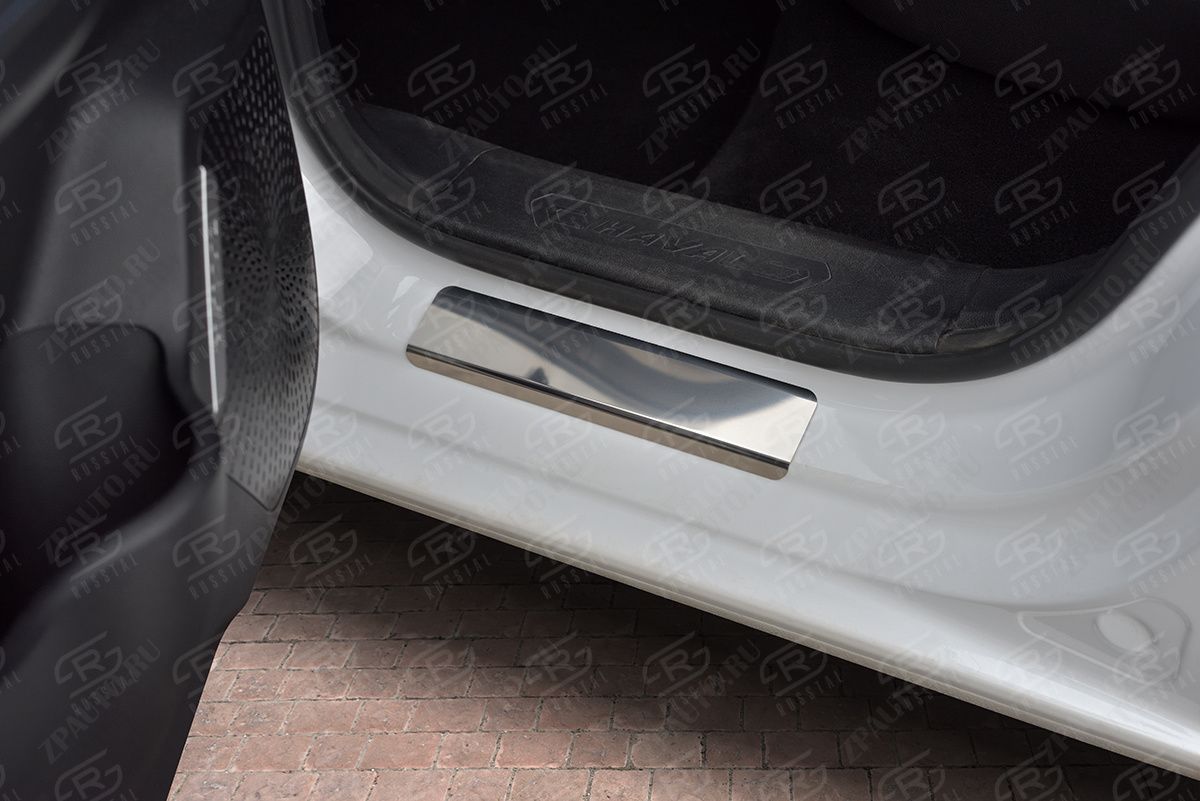 HAVAL JOLION 1.5 2WD 2021- Накладки на пороги RUSSTAL (нерж., зеркало) HJOL21-01