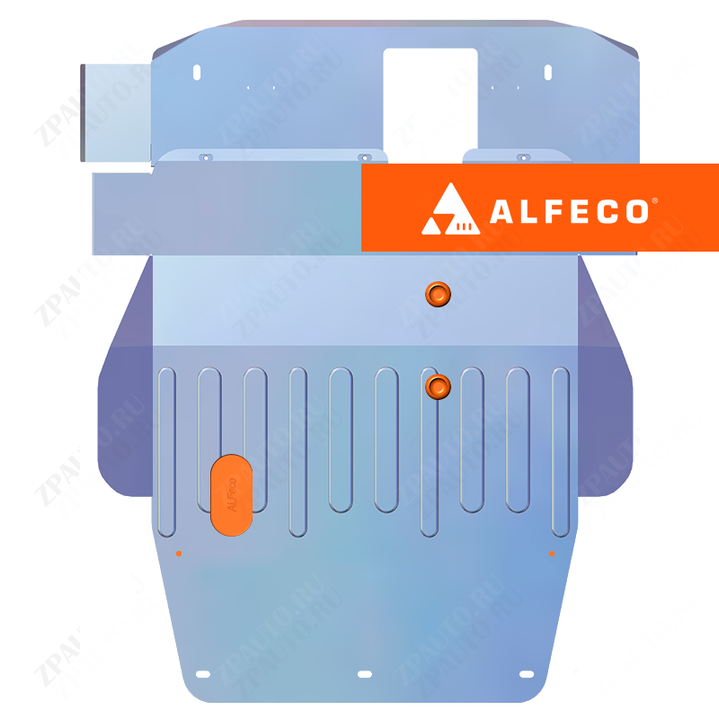 Защита  картера и КПП (2 части) Mitsubishi Galant VIII1996-2006 V-2,0;2,4;2,5 , ALFeco, алюминий 4мм, арт. ALF1421al