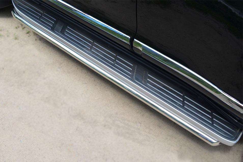 Защита порогов d42 для Toyota LC Prado 150 2014, Slitkoff LCPT-001717