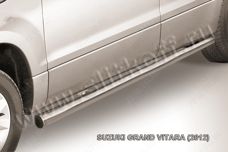 Защита порогов d57 труба Suzuki Grand Vitara (2012-2015) , Slitkoff, арт. SGV12006