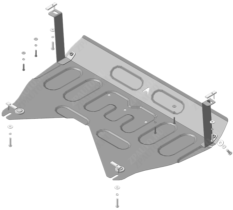 Защита АвтоСтандарт (Двигатель, Коробка переключения передач), 1, сталь для KIA Sportage   2010-2016 арт.50904