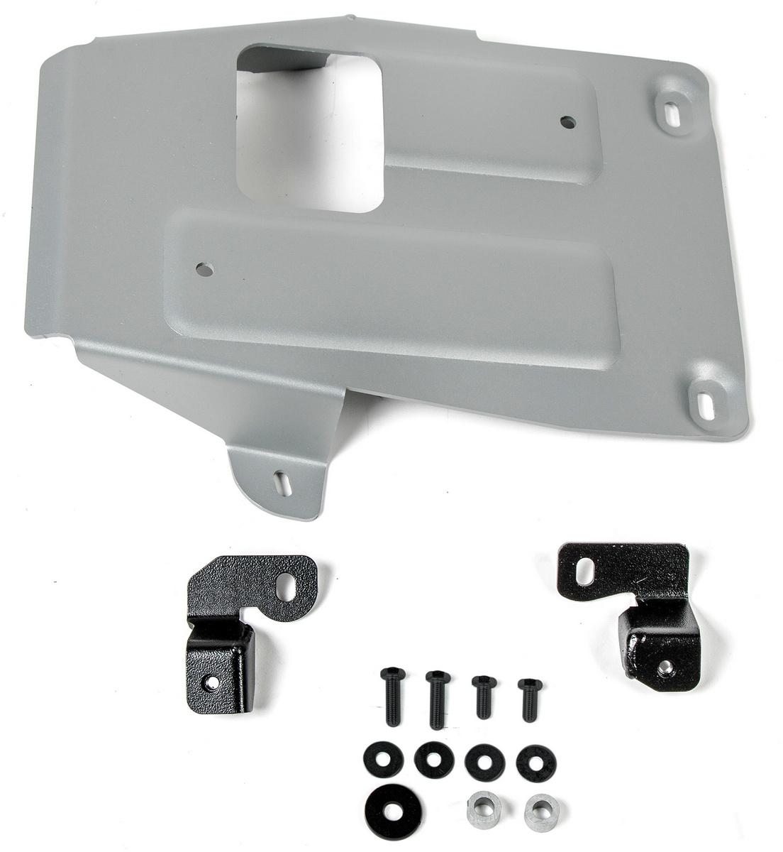 Защита РК Rival для Porsche Cayenne III 2017-н.в., штампованная, алюминий 4 мм, с крепежом, 333.4614.1