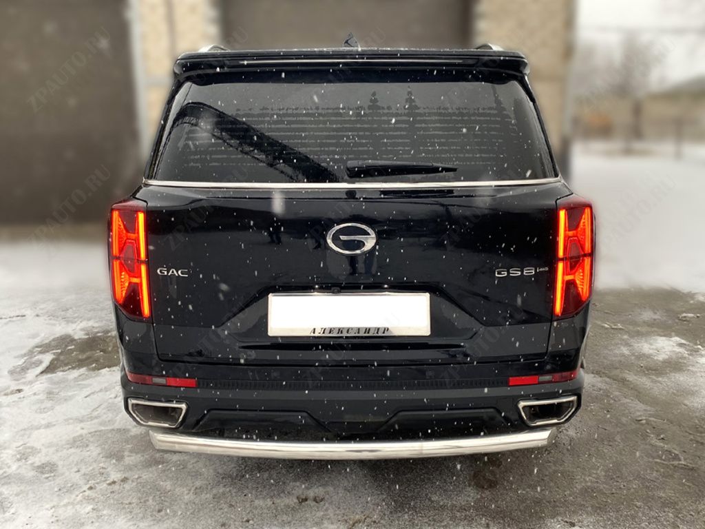 Защита заднего бампера радиусная одинарная d-60 для автомобиля GAC GS8 2021-наст.вр. арт. GGS8_3.3, Технотек