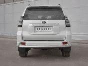 Защита заднего бампера d57 секции(короткая) для автомобиля Toyota Land Cruiser Prado 150 Style 2019, Slitkoff LCPZ-003301