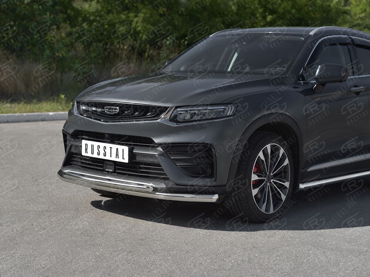 GEELY TUGELLA 2020- Защита переднего бампера d57 секции-d42 дуга GTGZ-003943