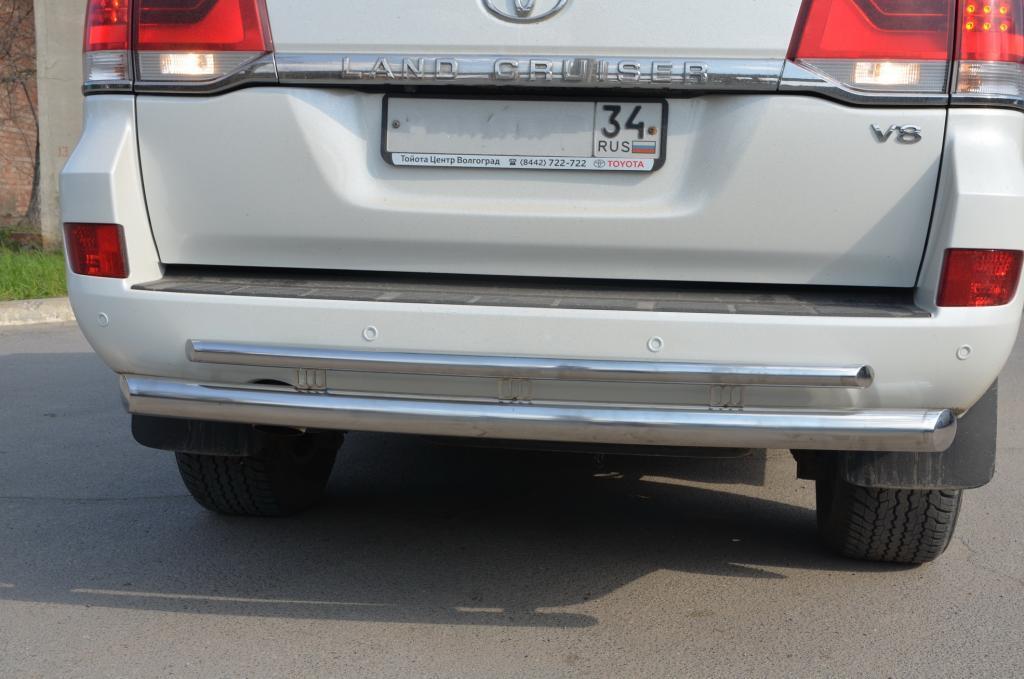 Защита заднего бампера для автомобиля TOYOTA Land Cruiser 200    2015, Россия TLC200.15.73
