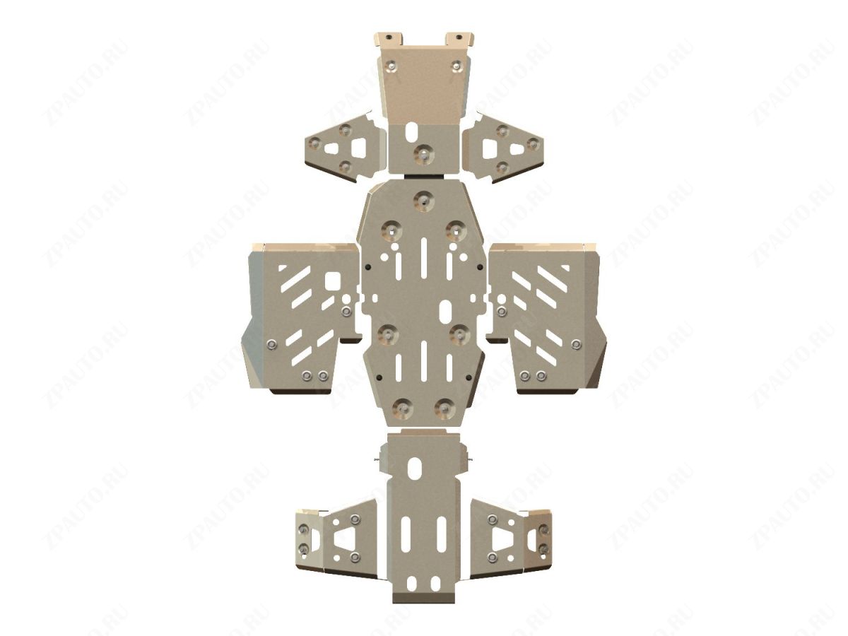 Полный комплект защиты для STELS 800D 2011-, алюминий 4 мм, STORM, арт. 2184