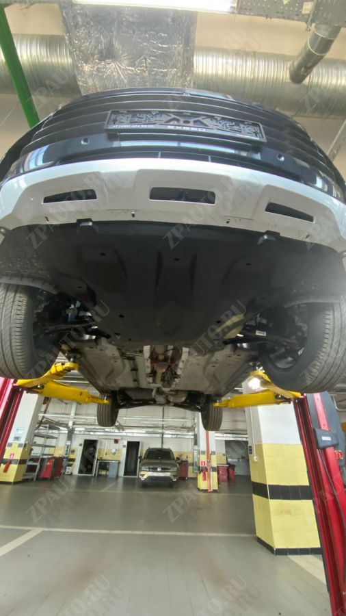 КОМПОЗИТНАЯ ЗАЩИТА КАРТЕРА ДВИГАТЕЛЯ И КПП EXEED TXL / EXEED VX, V-ВСЕ (2021-), АРТ. 46.02K (КОМПОЗИТ 8 ММ)