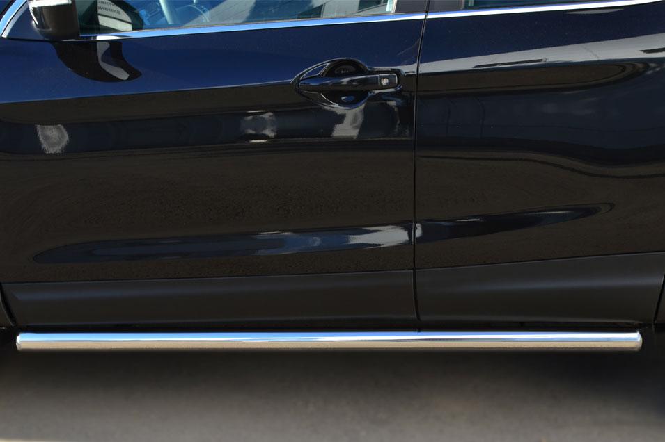 Пороги труба d57 вариант 3 для Nissan Qashqai 14-/15- SPB, Slitkoff NQQT-001790