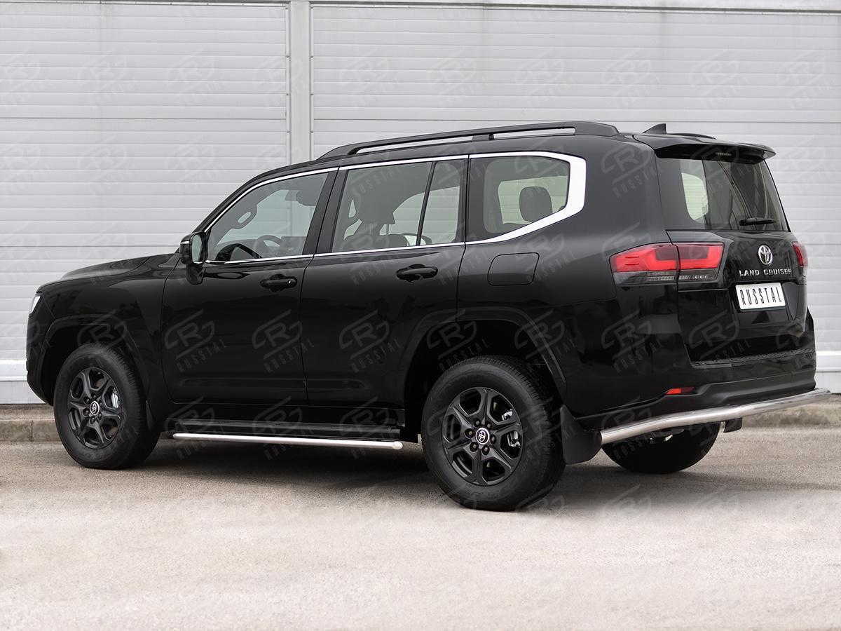 TOYOTA LAND CRUISER 300 2021 - Защита заднего бампера d57 секции TLCZ-003790