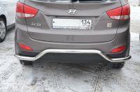 Защита заднего бампера волна для автомобиля HYUNDAI IX 35 2010 арт. HYX35.10.73
