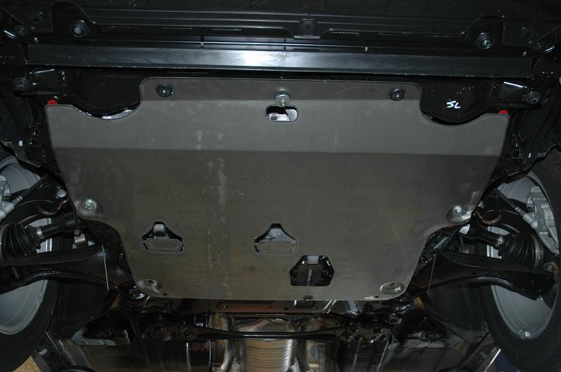 Защита картера и КПП для VOLVO XC 60   2013 - 2017, V-2,0 АТ; 2.4 D, Sheriff, алюминий 5 мм, арт. 25.2727