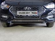 Решетка радиатора нижняя 12 мм для автомобиля Hyundai Solaris 2 (седан) 2017- TCC Тюнинг арт. HYUNSOL17-04