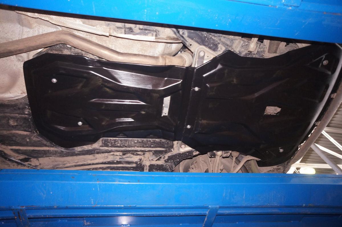 34.10K ЗАЩИТА КАРТЕРА ДВИГАТЕЛЯ И КПП BMW X5M F85 (2014-)/X6M F86 (2014-) , ИЗ 2-Х ЧАСТЕЙ(КОМПОЗИТ 8 ММ)