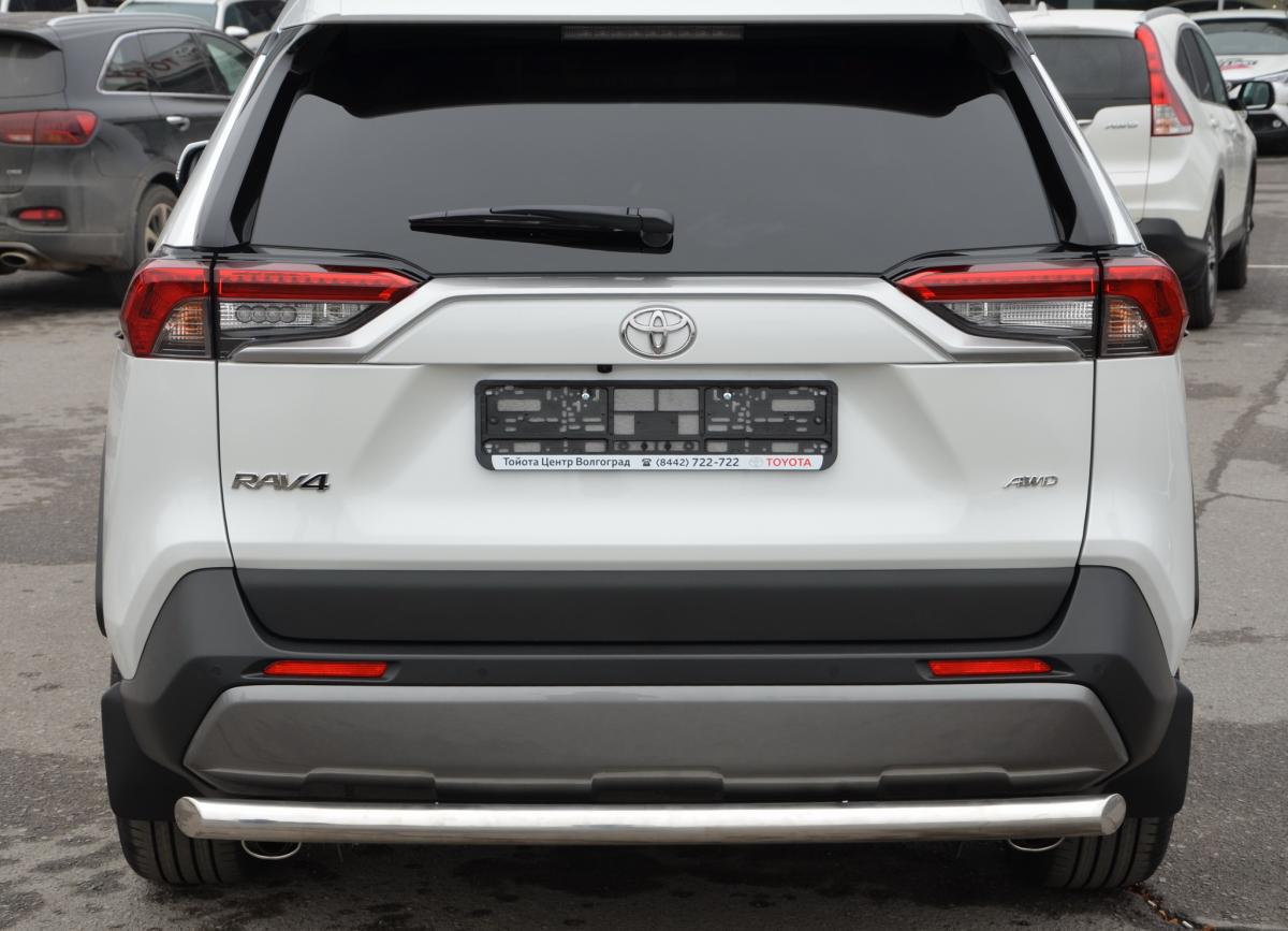 Защита заднего бампера для автомобиля Toyota RAV4 2019 арт. TRAV.19.11, Россия
