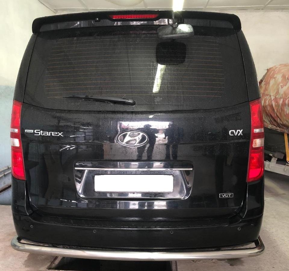 Защита заднего бампера угловая большая для автомобиля HYUNDAI H-1 Grand Starex 2015-2018 арт. HYGS.15.20