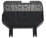 Защита картера и КПП АвтоБроня (увеличенная) для Chery Tiggo 5 (V - 2.0) FWD 2014-2020, штампованная, сталь 1.8 мм, с крепежом, 111.00912.1