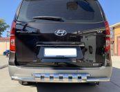 Защита заднего бампера с перемычками для автомобиля Hyundai Grand Starex арт. HYGS.18.75
