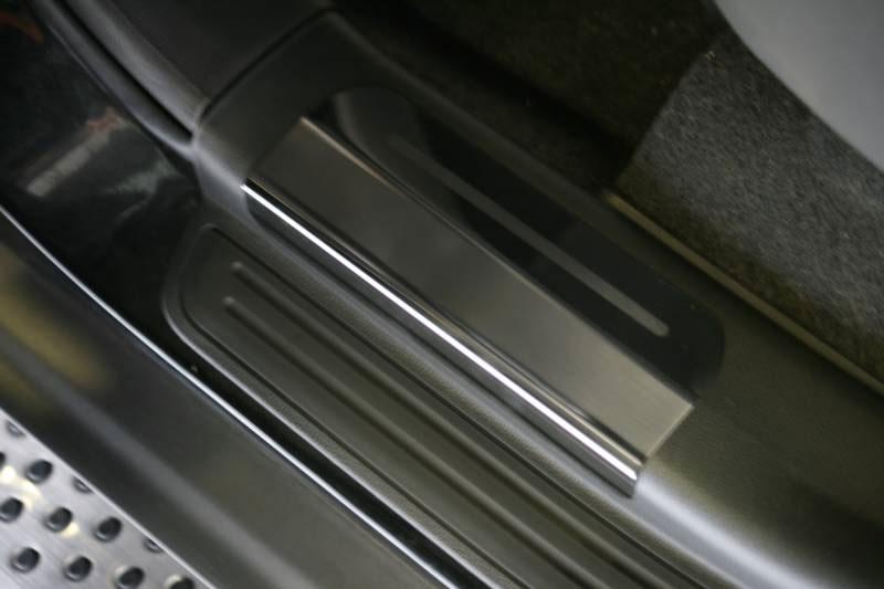 Накладки на внутренние пороги без логотипа на пластик для Chevrolet Captiva 2007, Союз-96 CCAP.31.3236