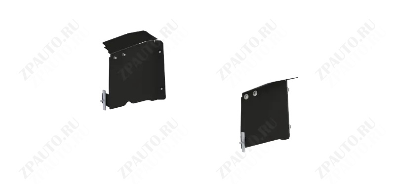Защита боковая передних арок для FAW BESTUNE T90  2024 - 1.5 AT FWD; 2.0 AT FWD, Sheriff, сталь 2,0 мм, арт. 28.6355