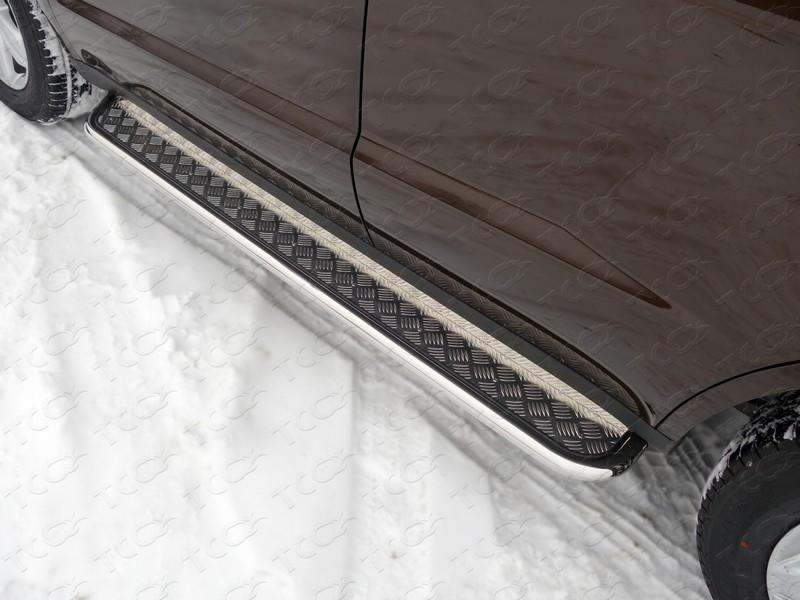 Пороги с площадкой 42,4 мм для автомобиля Geely Emgrand X7 2018-, TCC Тюнинг GEELEMGX718-14