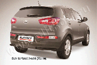 Уголки d57 черные Kia Sportage (2010-2016) , Slitkoff, арт. KSP010-013B